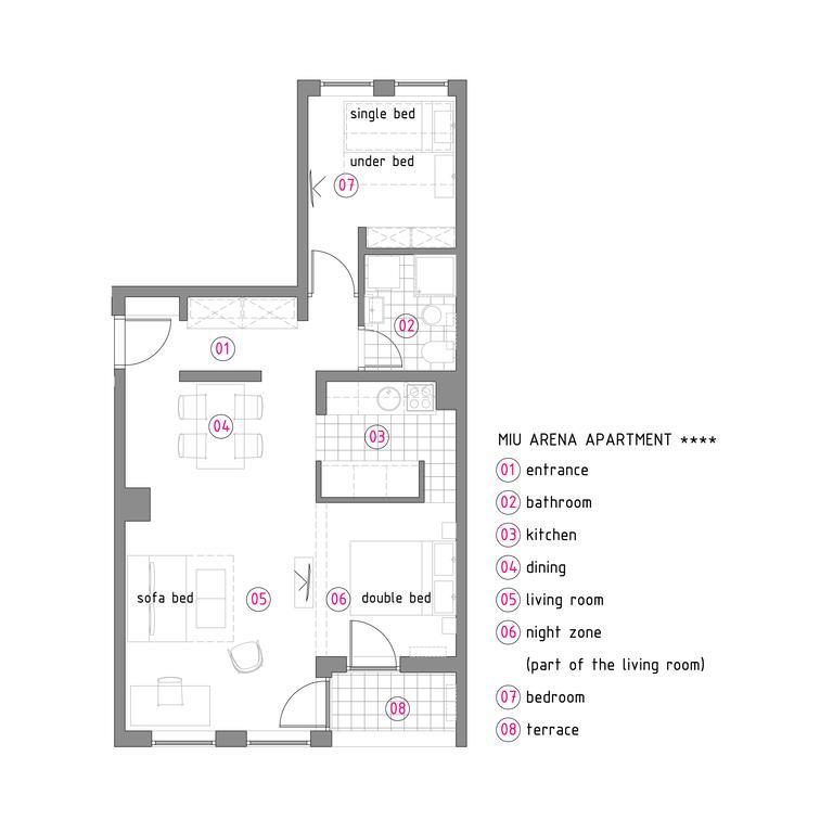 Miu Arena Apartment Beograd Eksteriør bilde